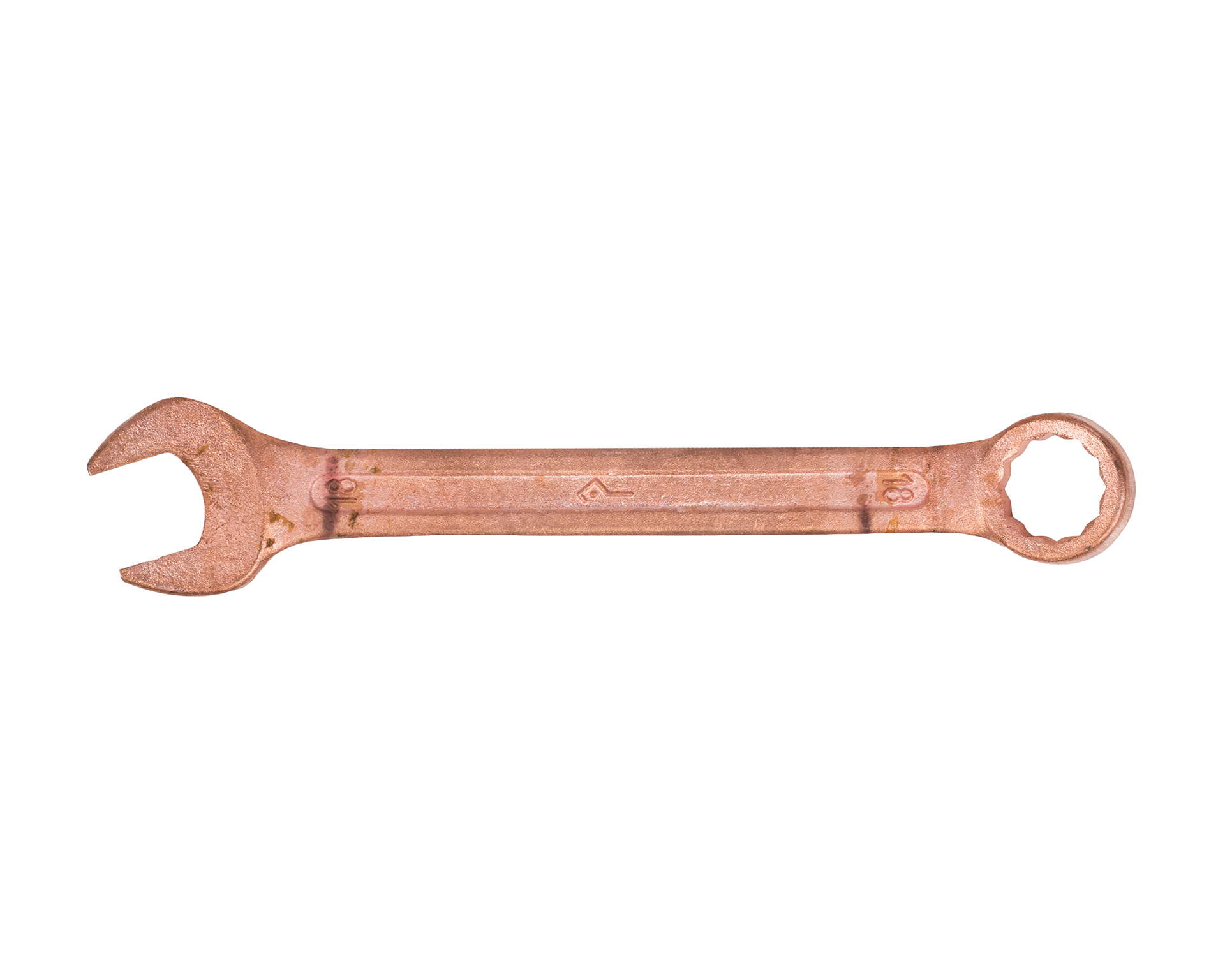 Ключ гаечный комбинированный 18х18 мм омеднение