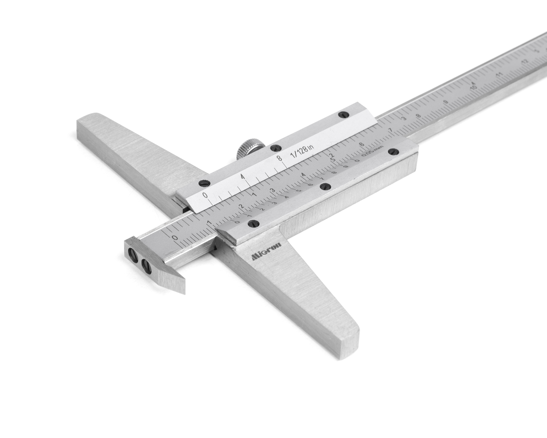 Штангенглубиномер ШГ 200мм 0.05 с толщиномером нерж Микрон