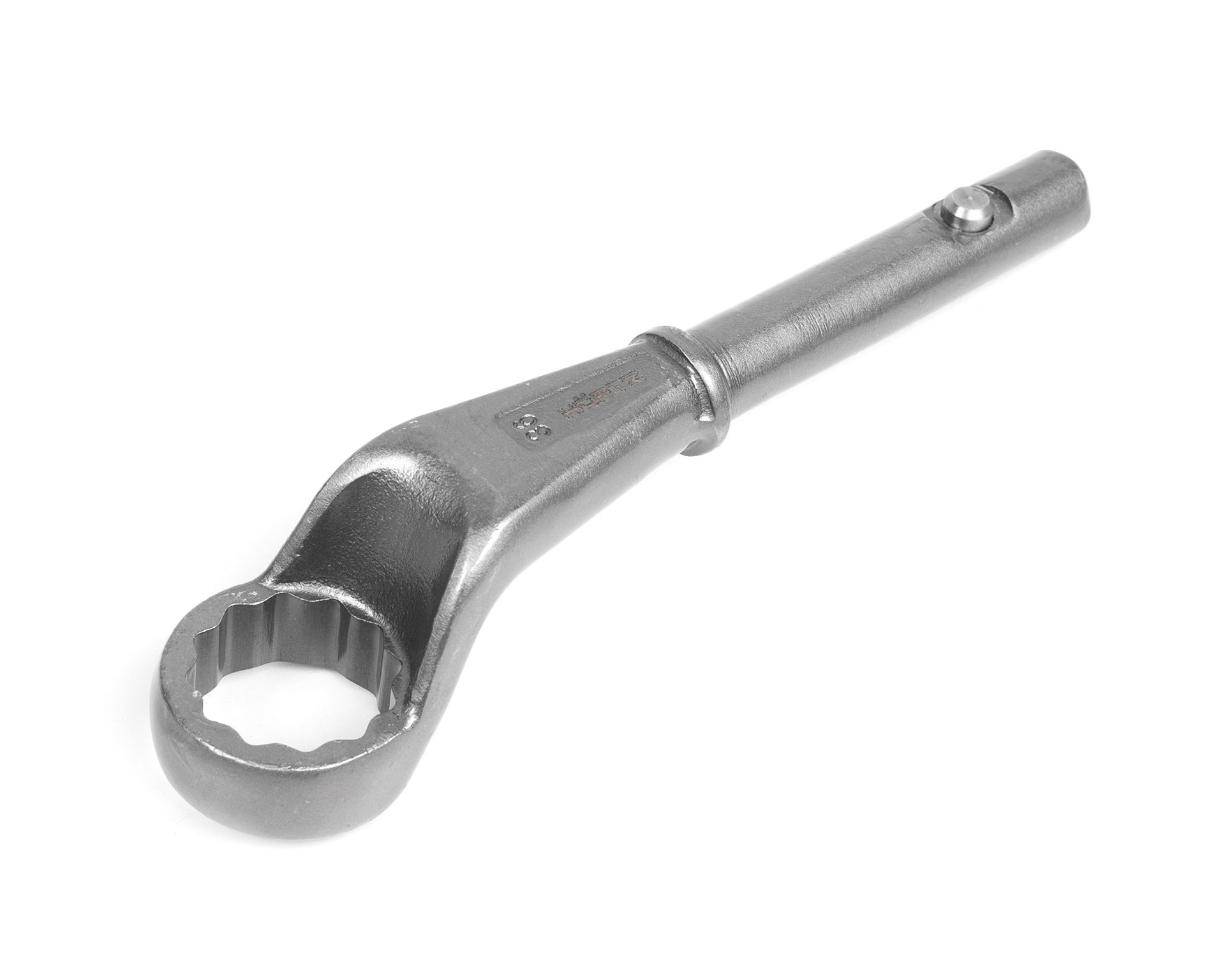 Ключ накидной односторонний 36 мм усиленный с рукояткой HORTZ