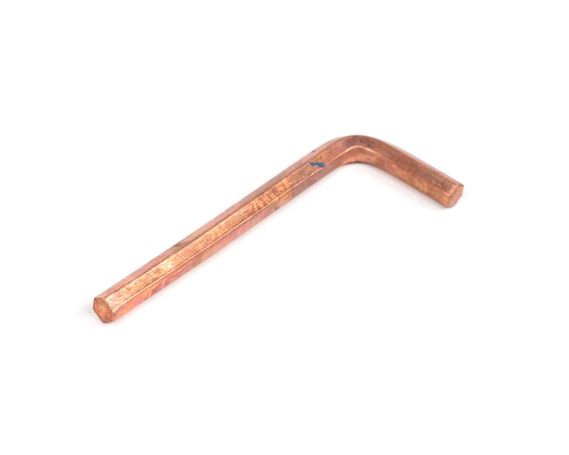 Ключ шестигранный изогнутый 4 мм омеднение