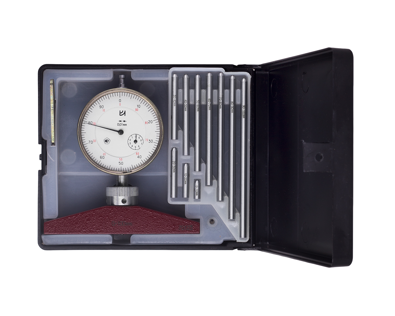 Глубиномер индикаторный ГИ-100 мм 0.01 с калибровкой КировИнструмент