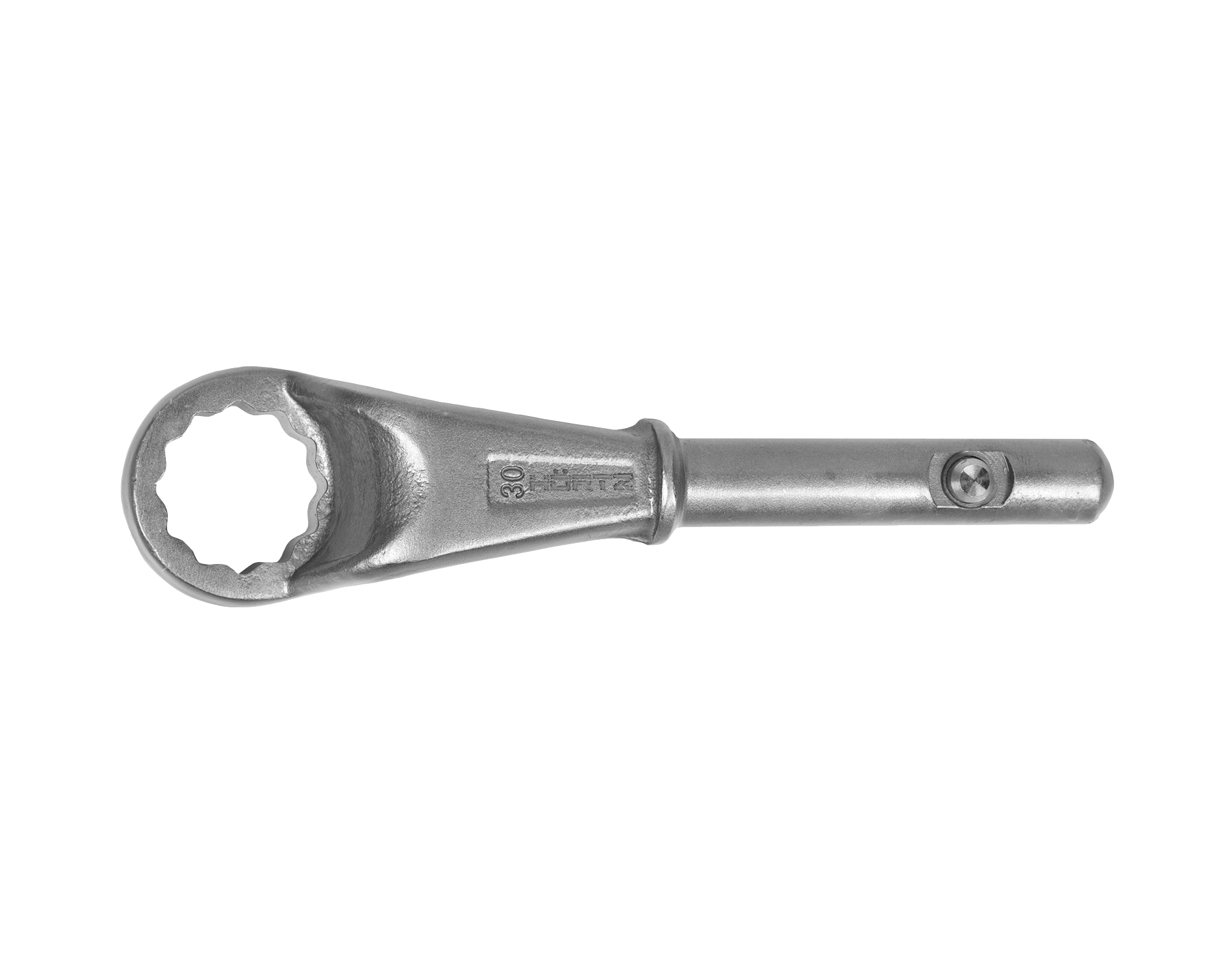 Ключ накидной односторонний 30 мм усиленный с рукояткой HORTZ