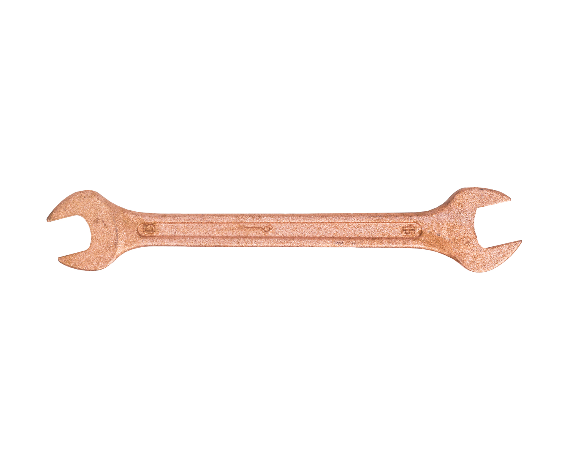 Ключ гаечный рожковый двусторонний 13х15 мм омеднение (7811-0463)