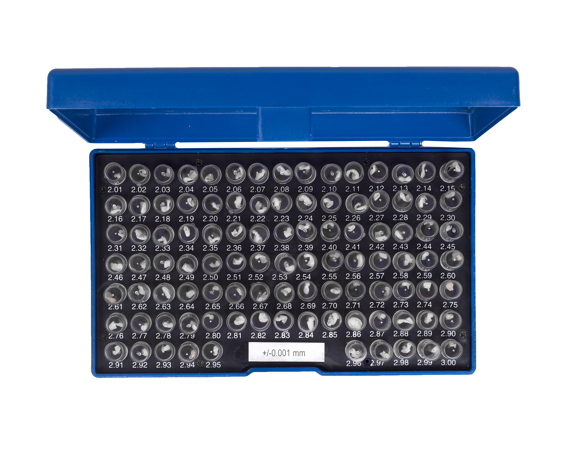 Набор гладких калибров 2.01-3.0 +/-0.001 100шт ЧИЗ