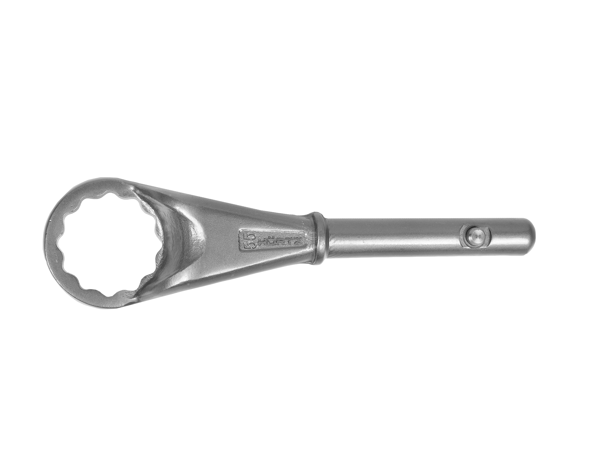 Ключ накидной односторонний 55 мм усиленный с рукояткой HORTZ