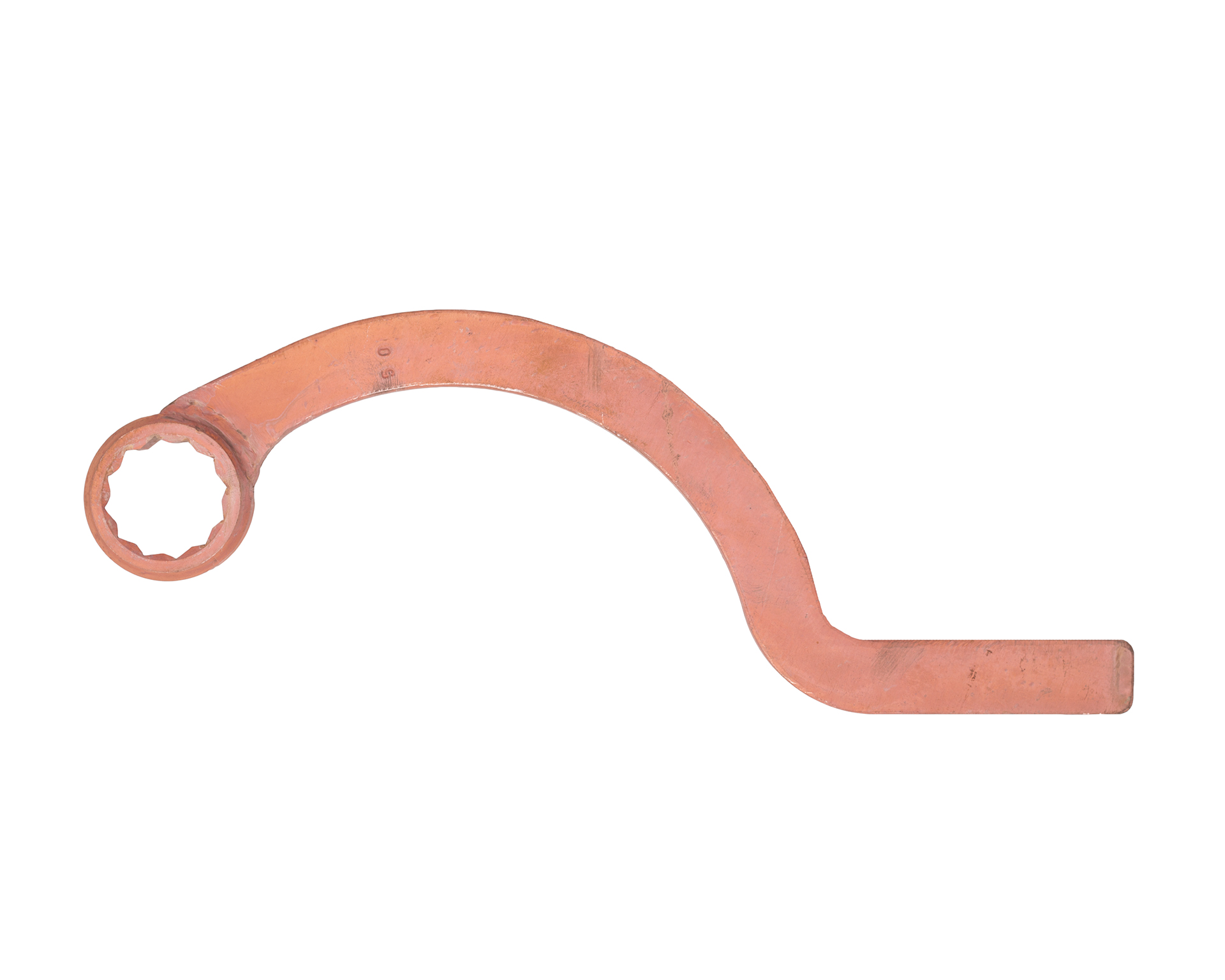 Ключ накидной серповидный 50 мм омеднение