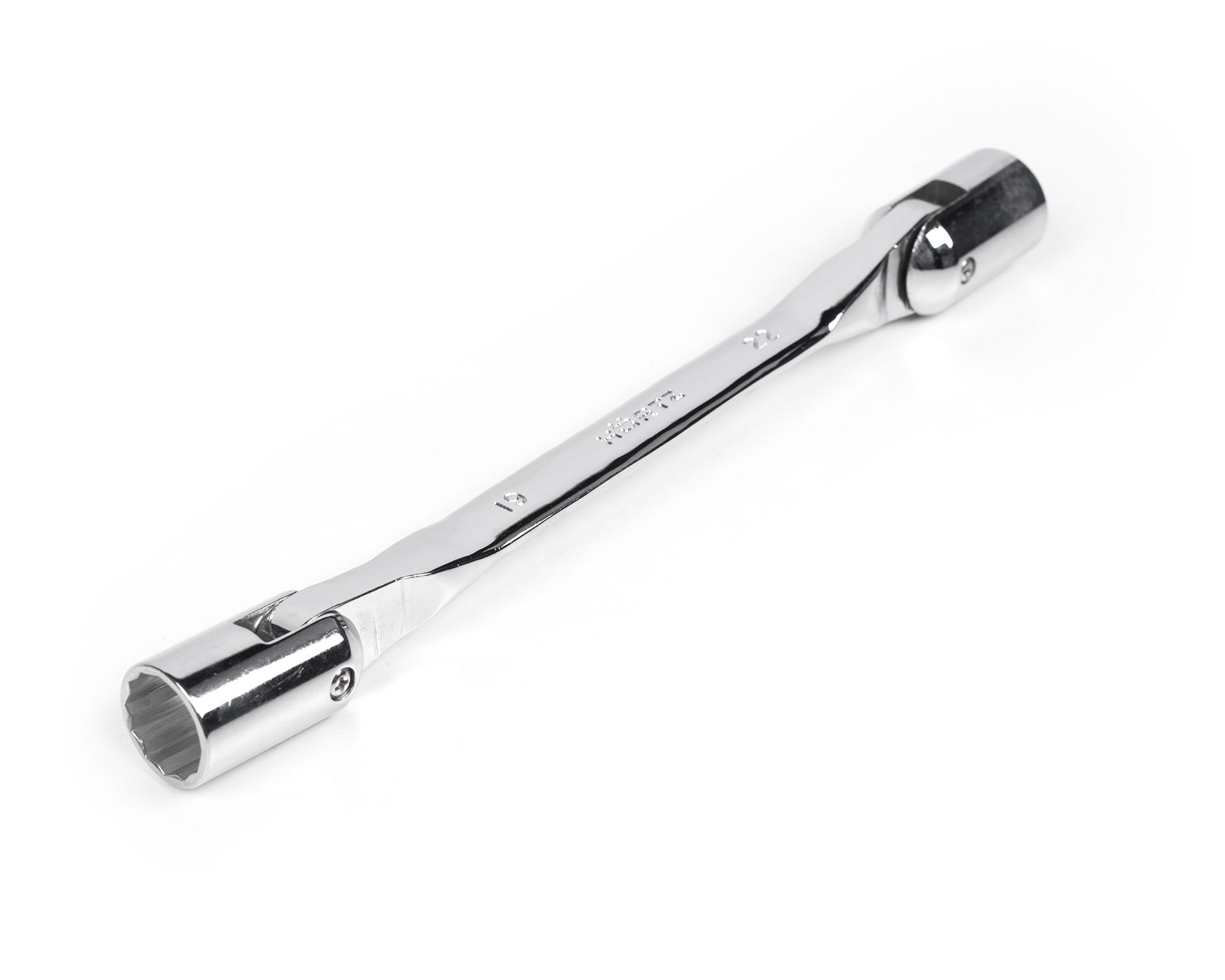 Ключ торцевой шарнирный 19х22 хром HORTZ