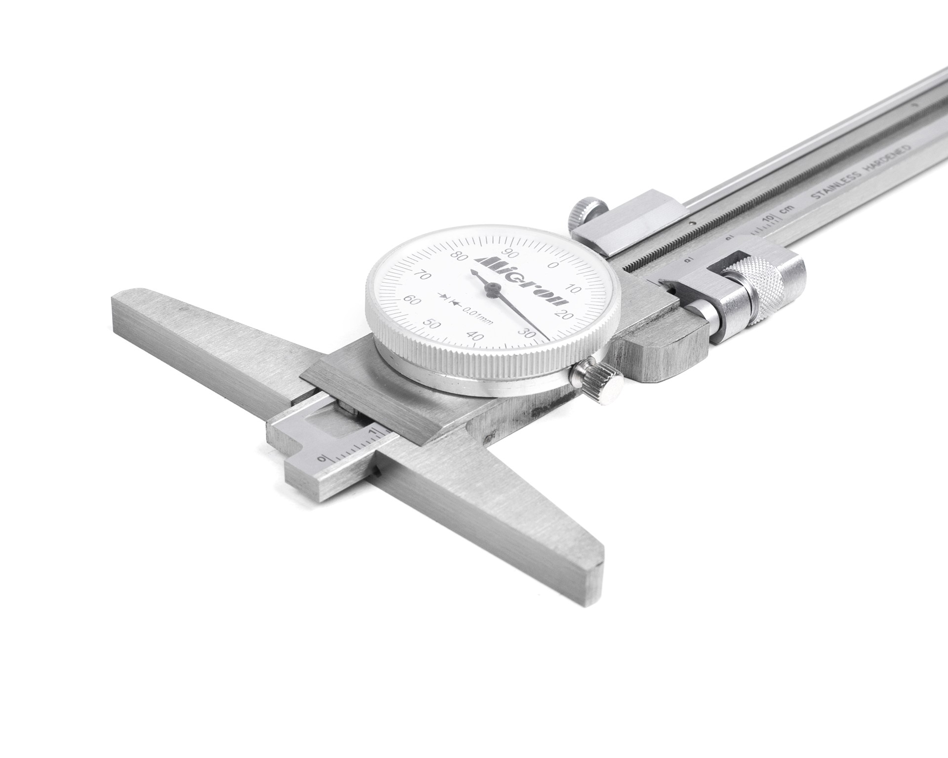 Штангенглубиномер ШГК- 100 0.01 с круговой шкалой Микрон