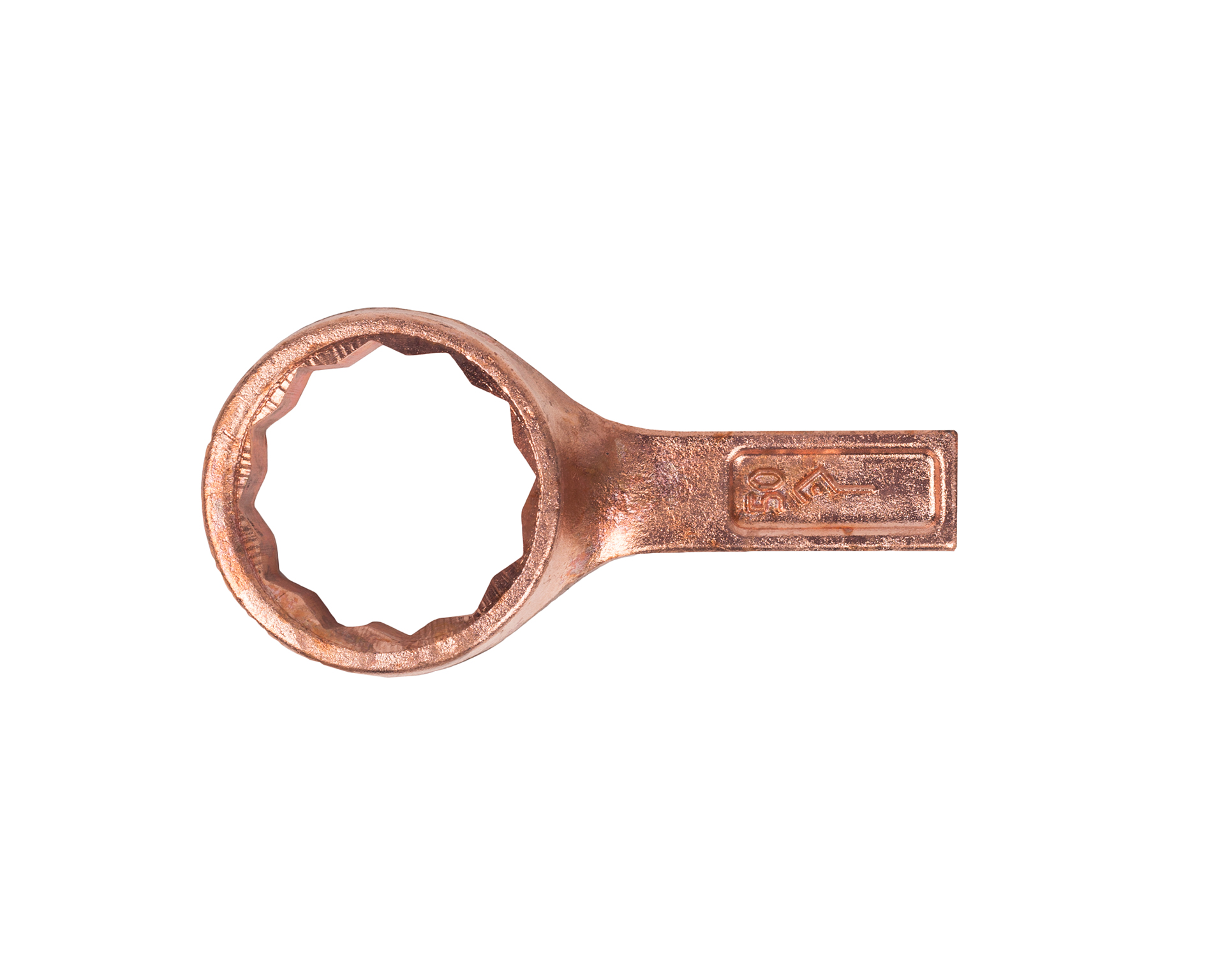 Ключ накидной односторонний 50 мм омеднение