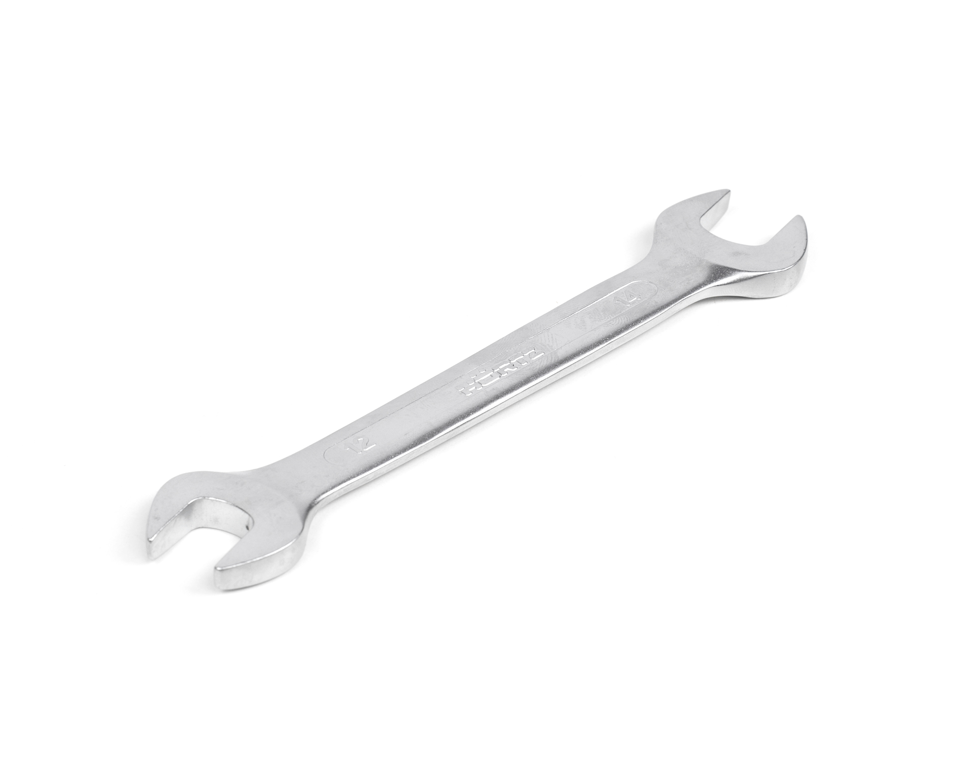 Ключ гаечный рожковый двусторонний 12х14 мм сатин финиш HORTZ (7811-0021)