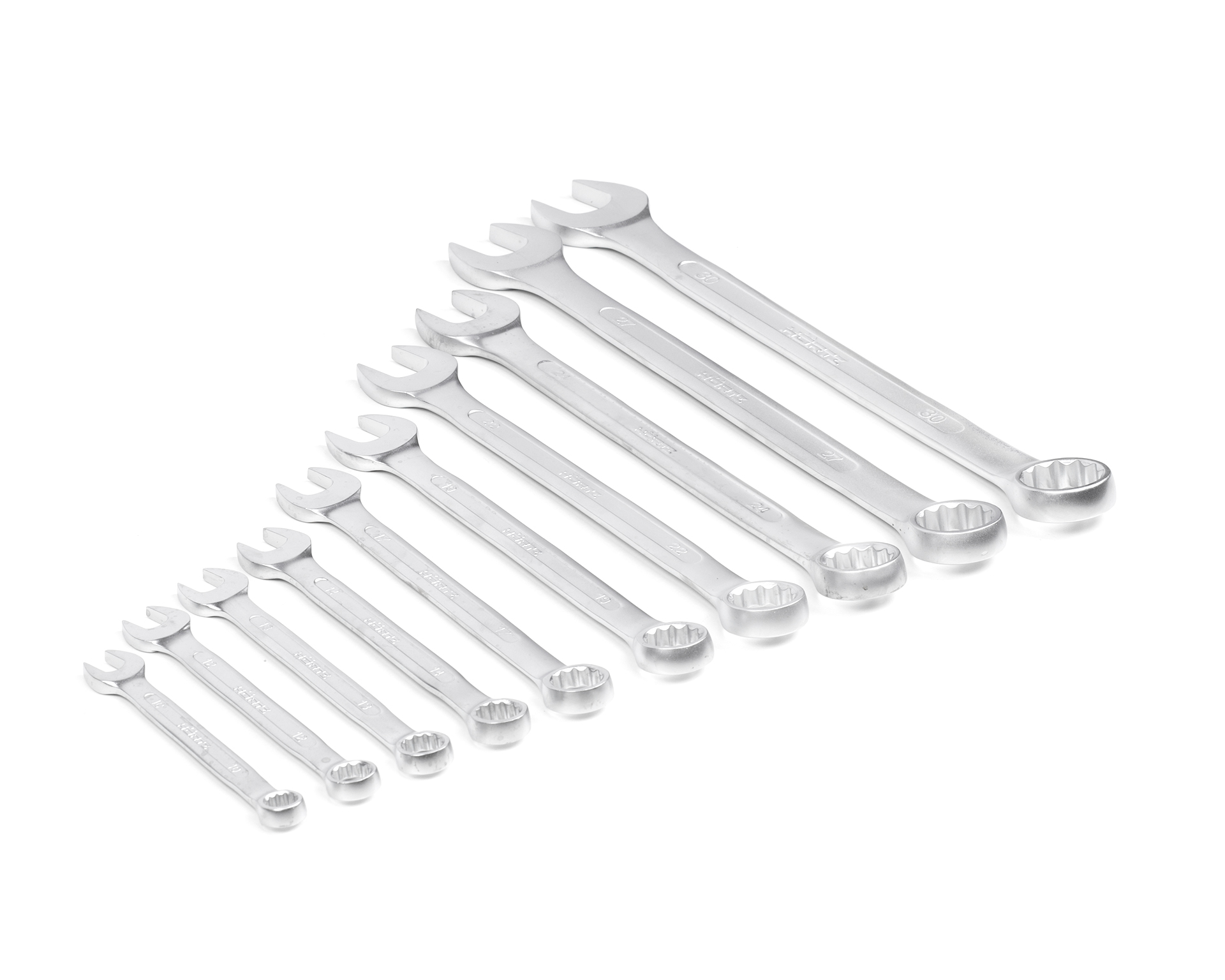 Набор ключей гаечных комбинированных 10 шт. (10-30) хром. HORTZ