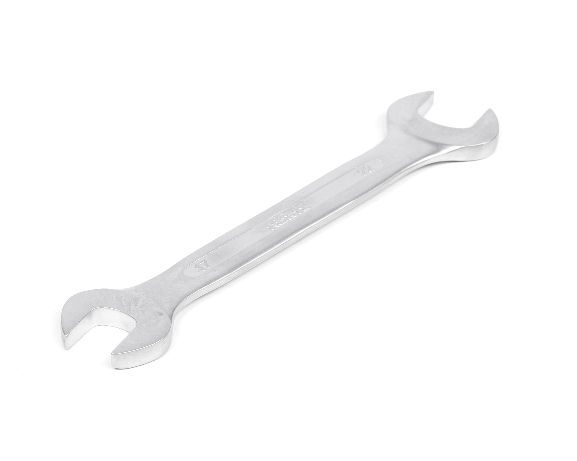 Ключ гаечный (рожковый) двусторонний 17х22 хром. HORTZ