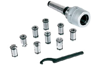 Патрон фрезерный КМ2 с набором цанг из 8шт.(4-16мм)