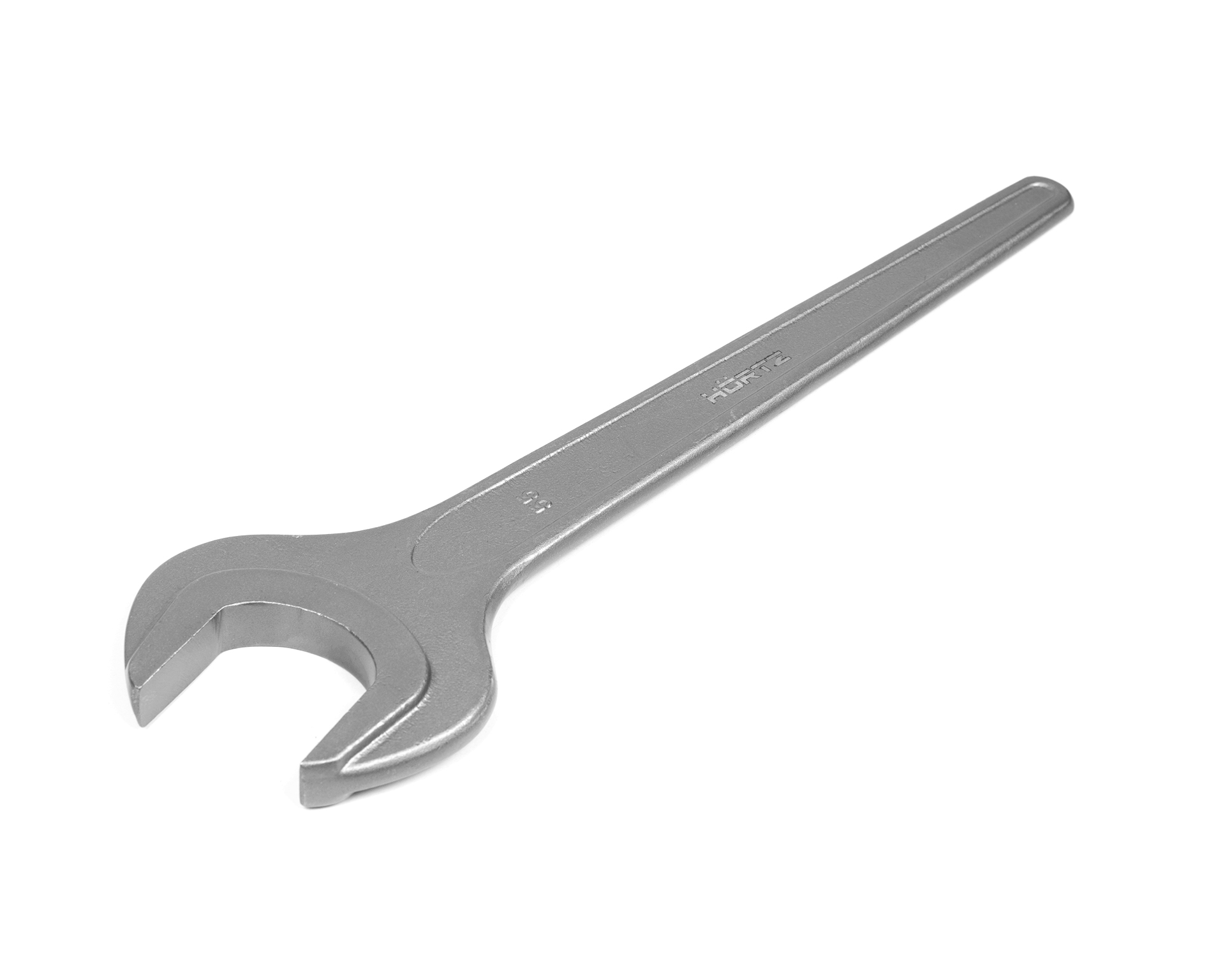 Ключ гаечный рожковый односторонний 55 мм длинная ручка HORTZ