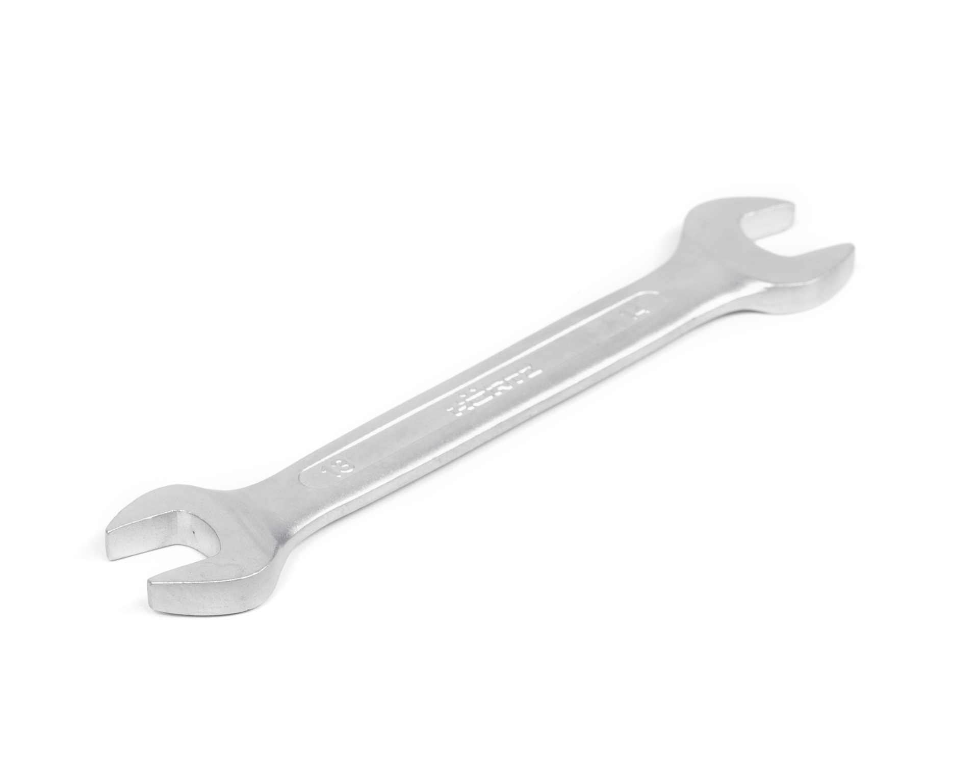 Ключ гаечный рожковый двусторонний 13х14 мм хромирование HORTZ (7811-0027)