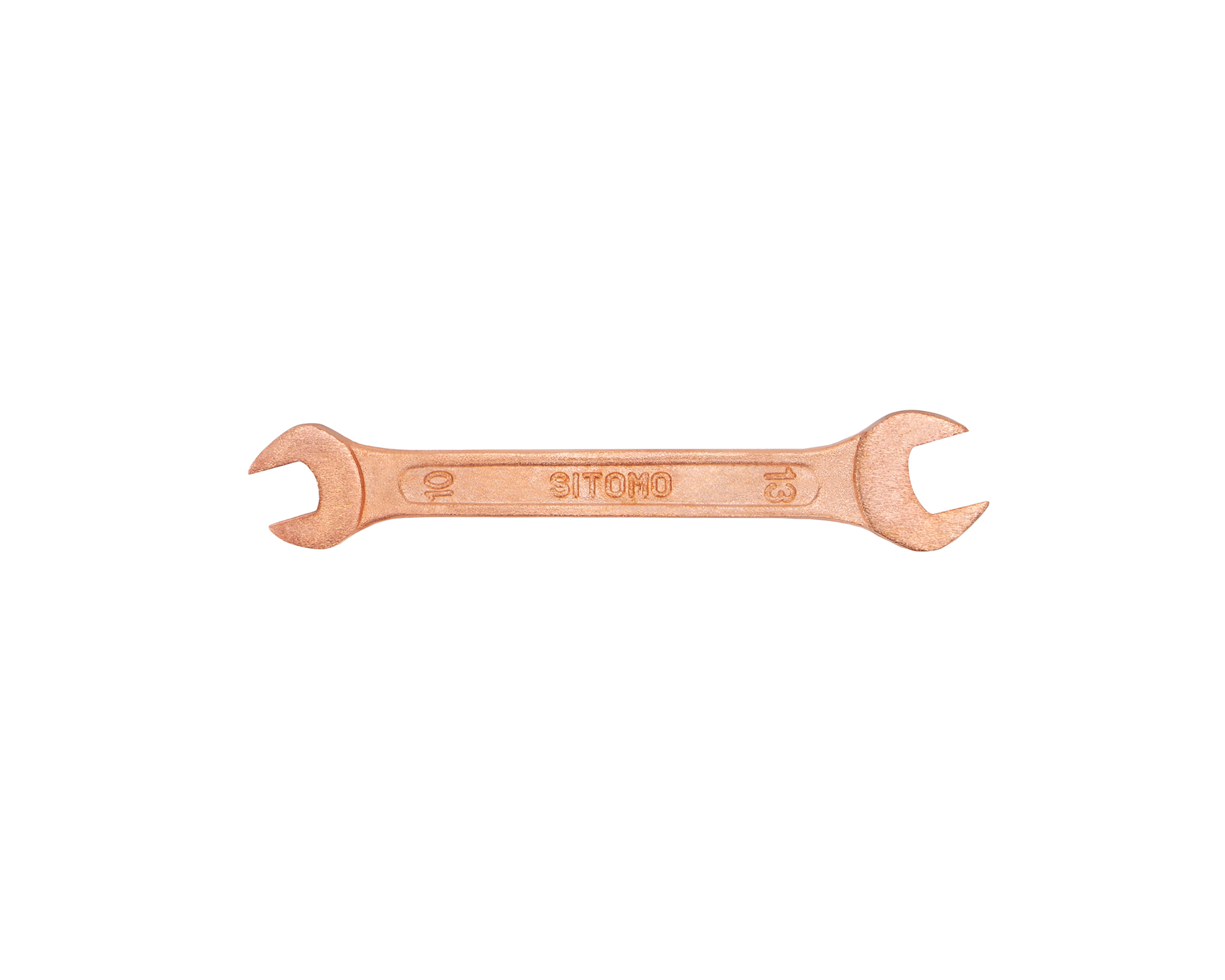 Ключ гаечный рожковый двусторонний 10х13 мм омеднение SITOMO (7811-0458)