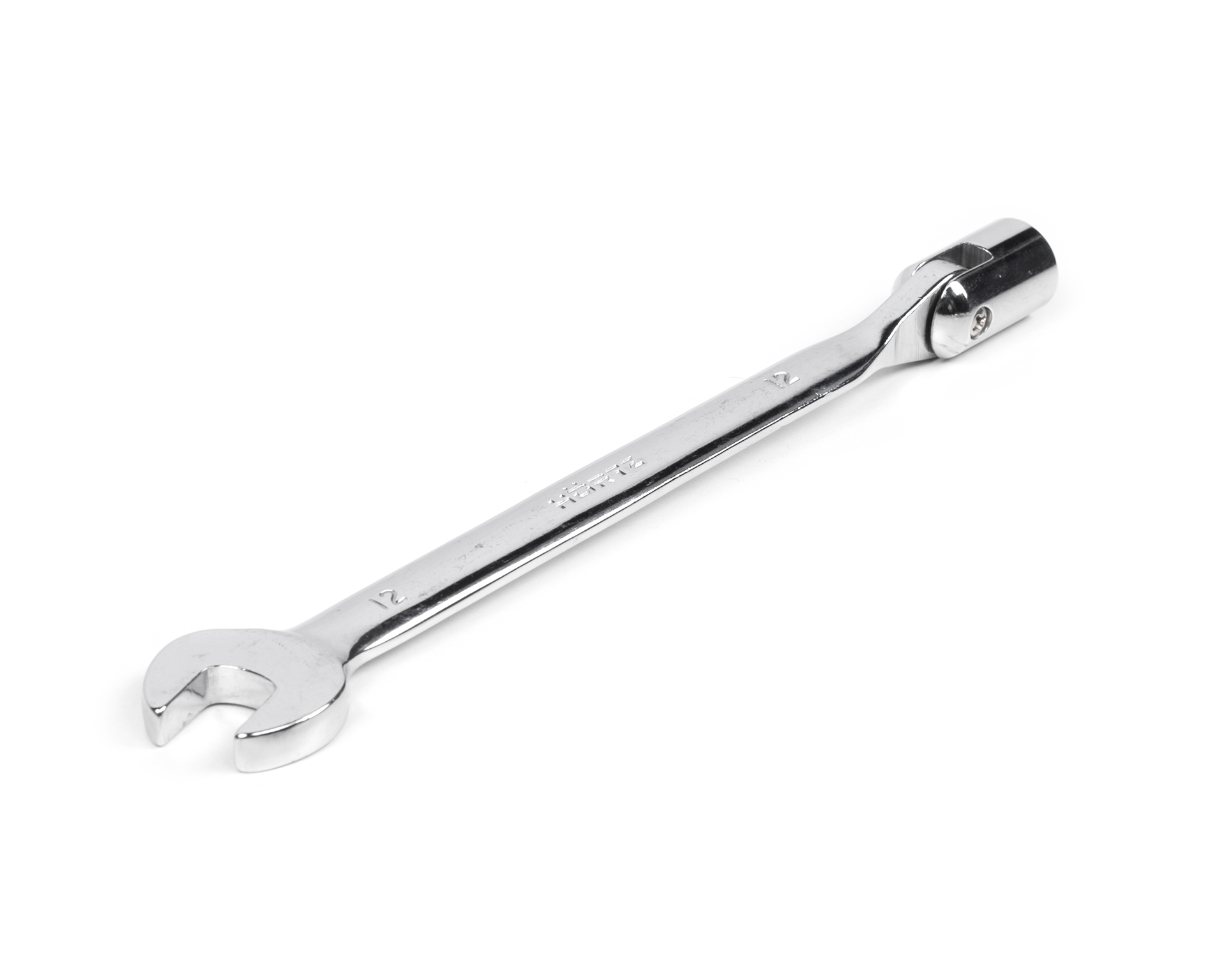 Ключ комбинированный торцевой шарнирный удлиненный 12х12 мм хром HORTZ