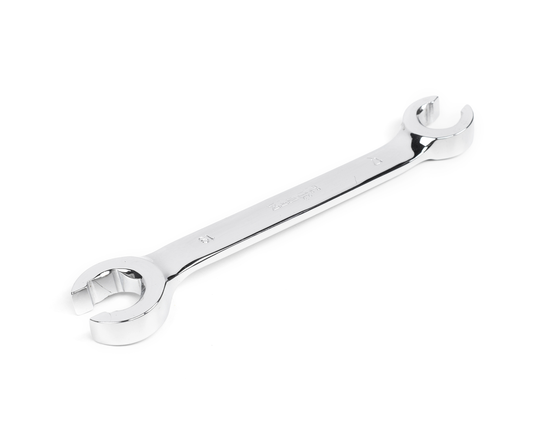 Ключ накидной разрезной двусторонний 17х19 мм хромирование HORTZ