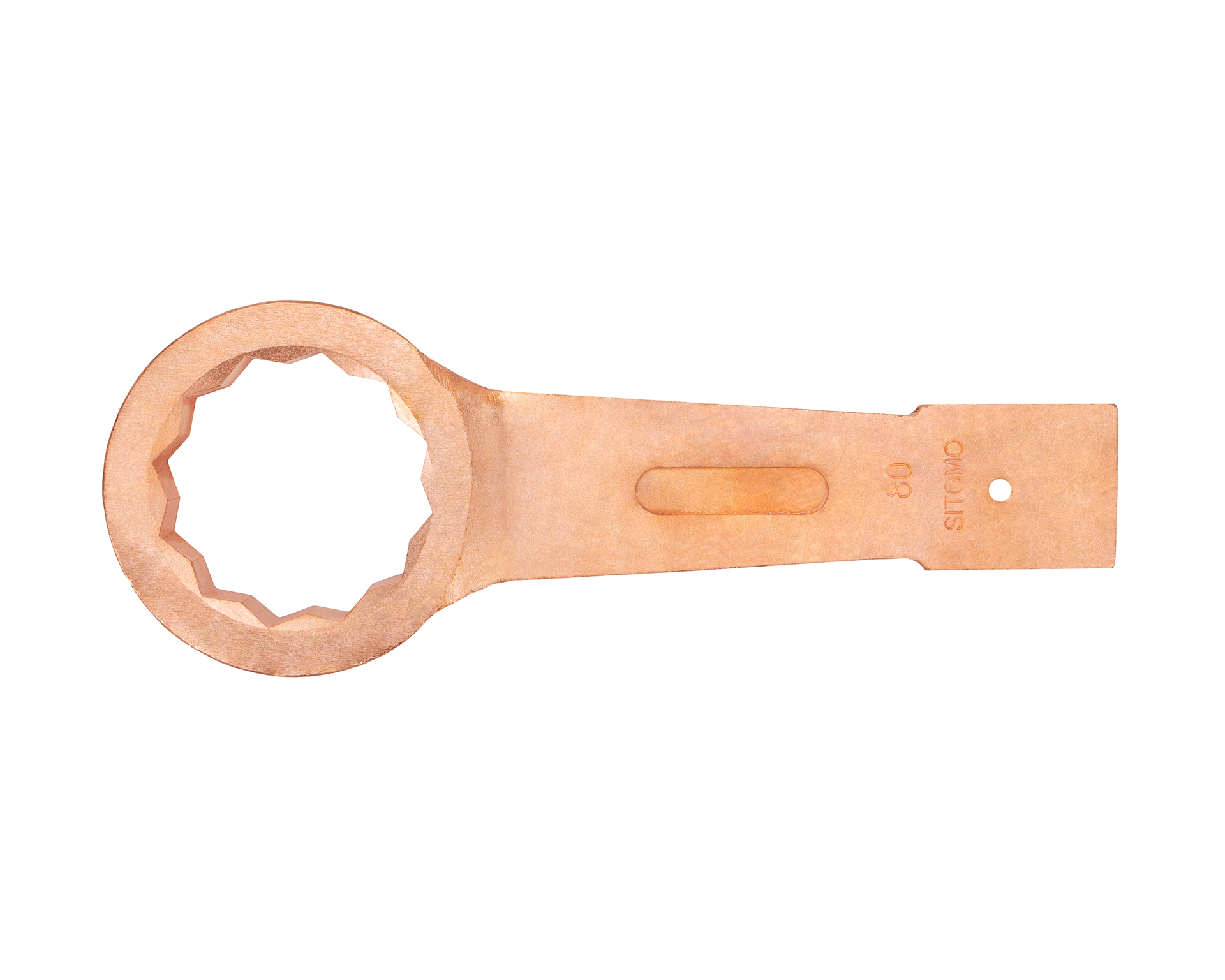 Ключ накидной односторонний ударный 80 мм омеднение SITOMO