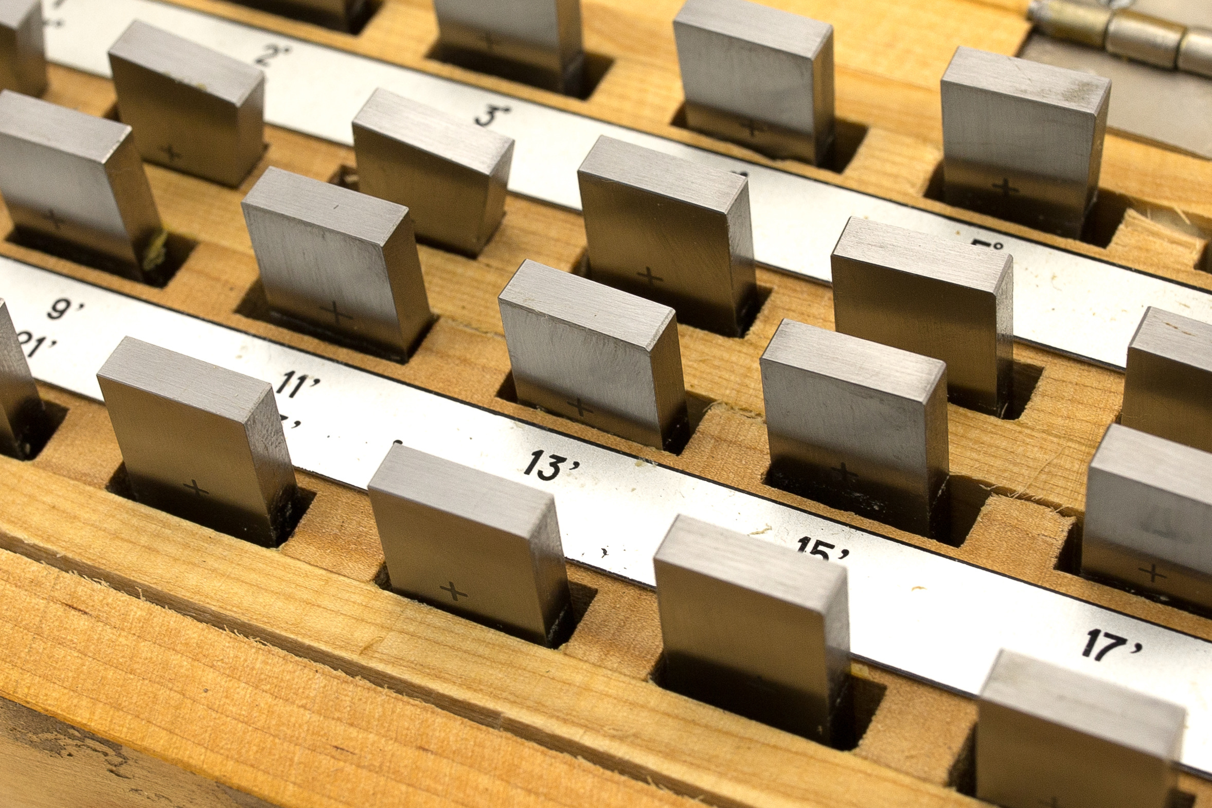 Набор мер плоского угла призматических N5-1 (24шт) ЧИЗ