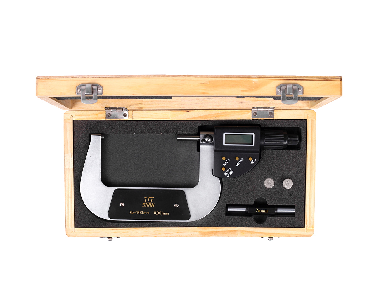 Микрометр электронный цифровой МКЦ-100 0.001 SHAN с калибровкой