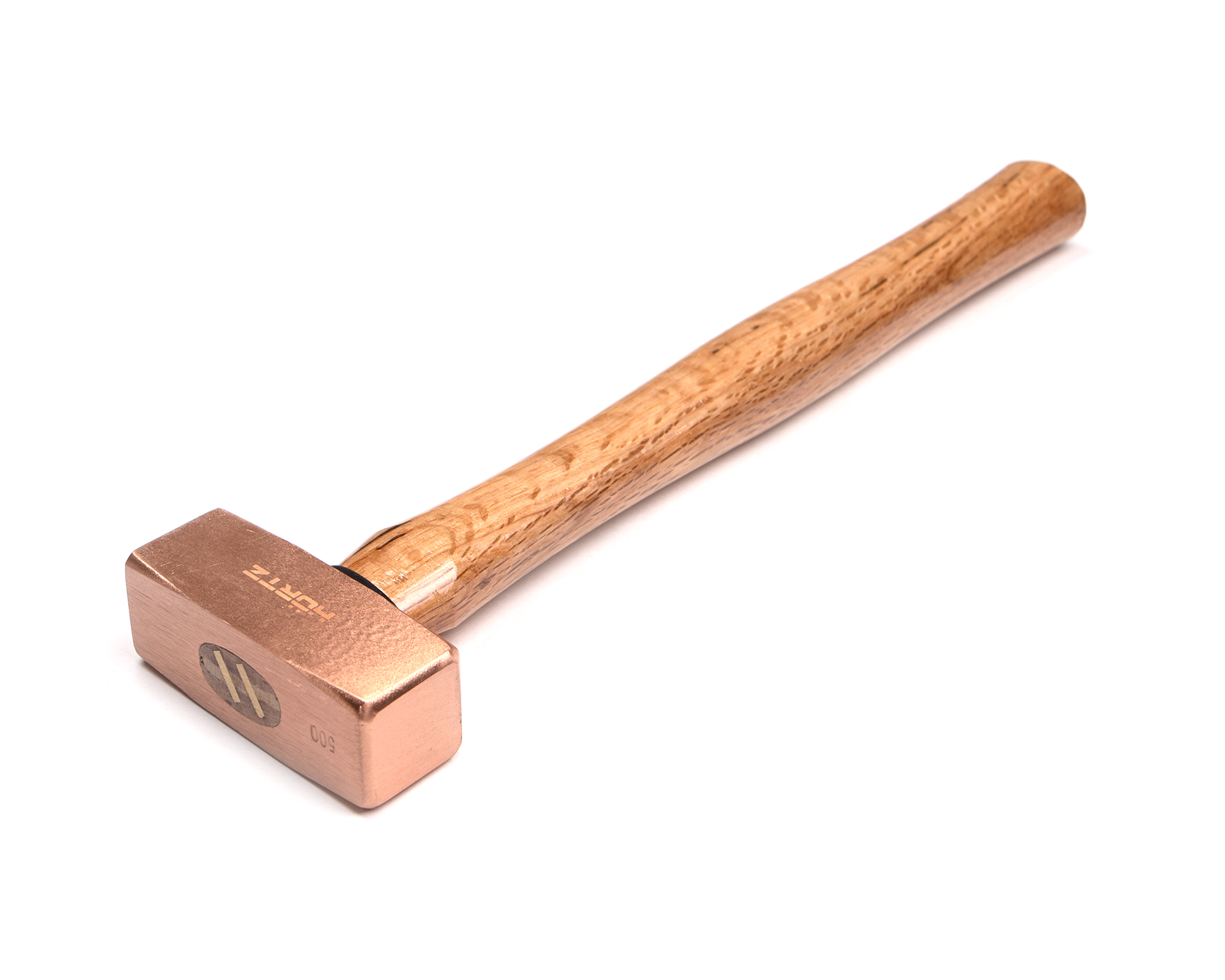 Кувалда 0,5 кг медная с деревянной ручкой HORTZ