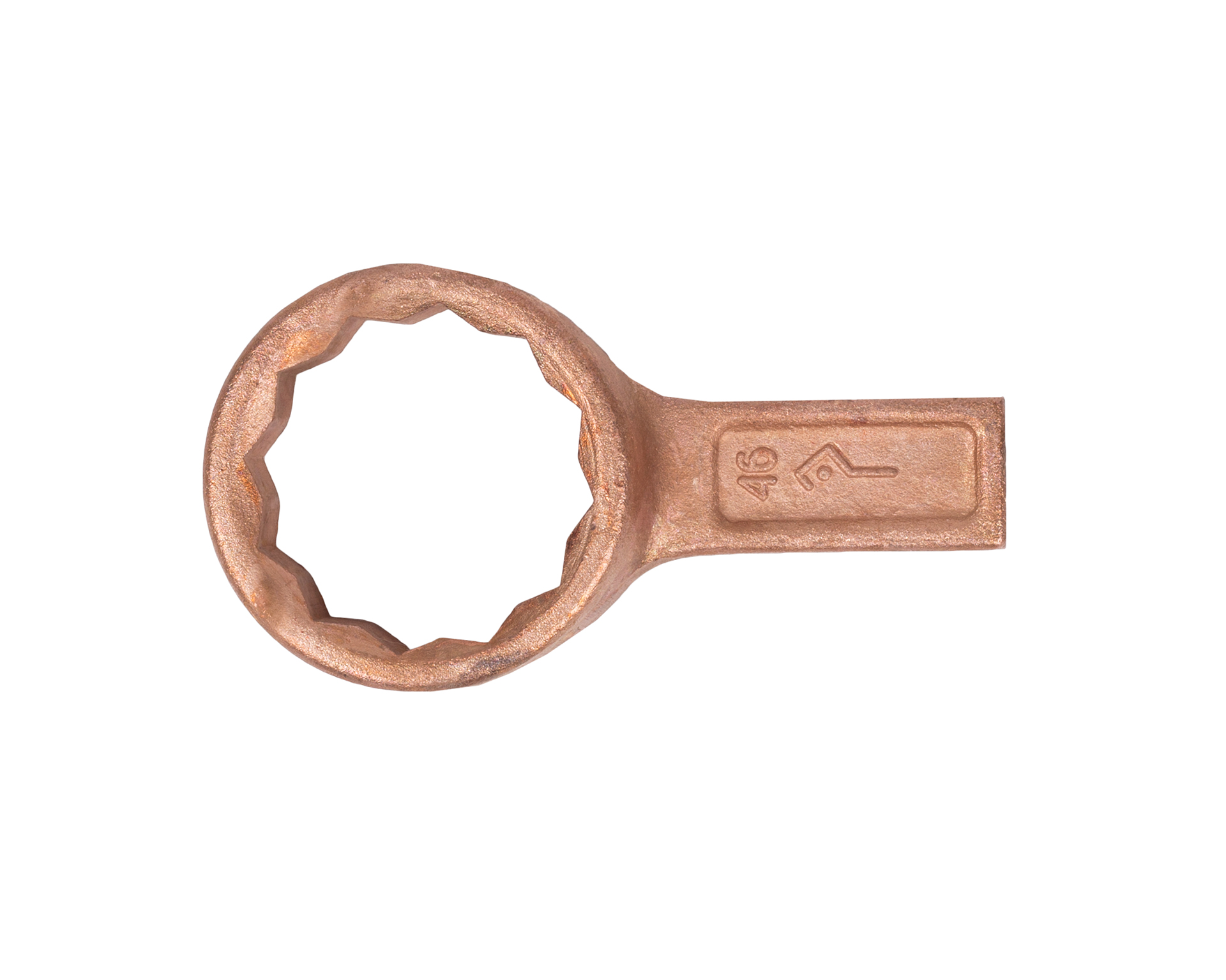 Ключ накидной односторонний 46 мм омеднение