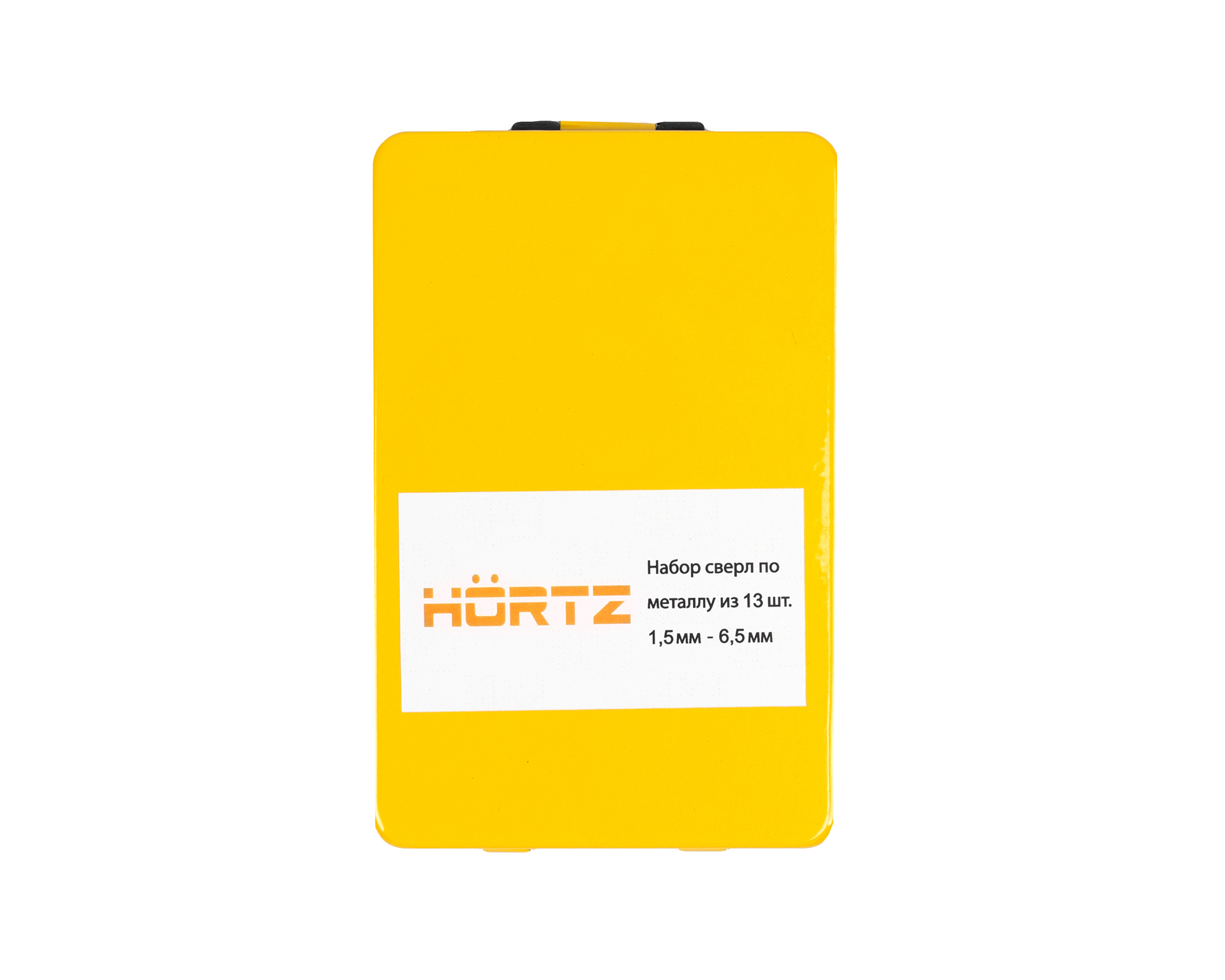 Набор сверл по металлу из 13 шт. 1.5-6.5 мм Р6М5 металлический кейс HORTZ