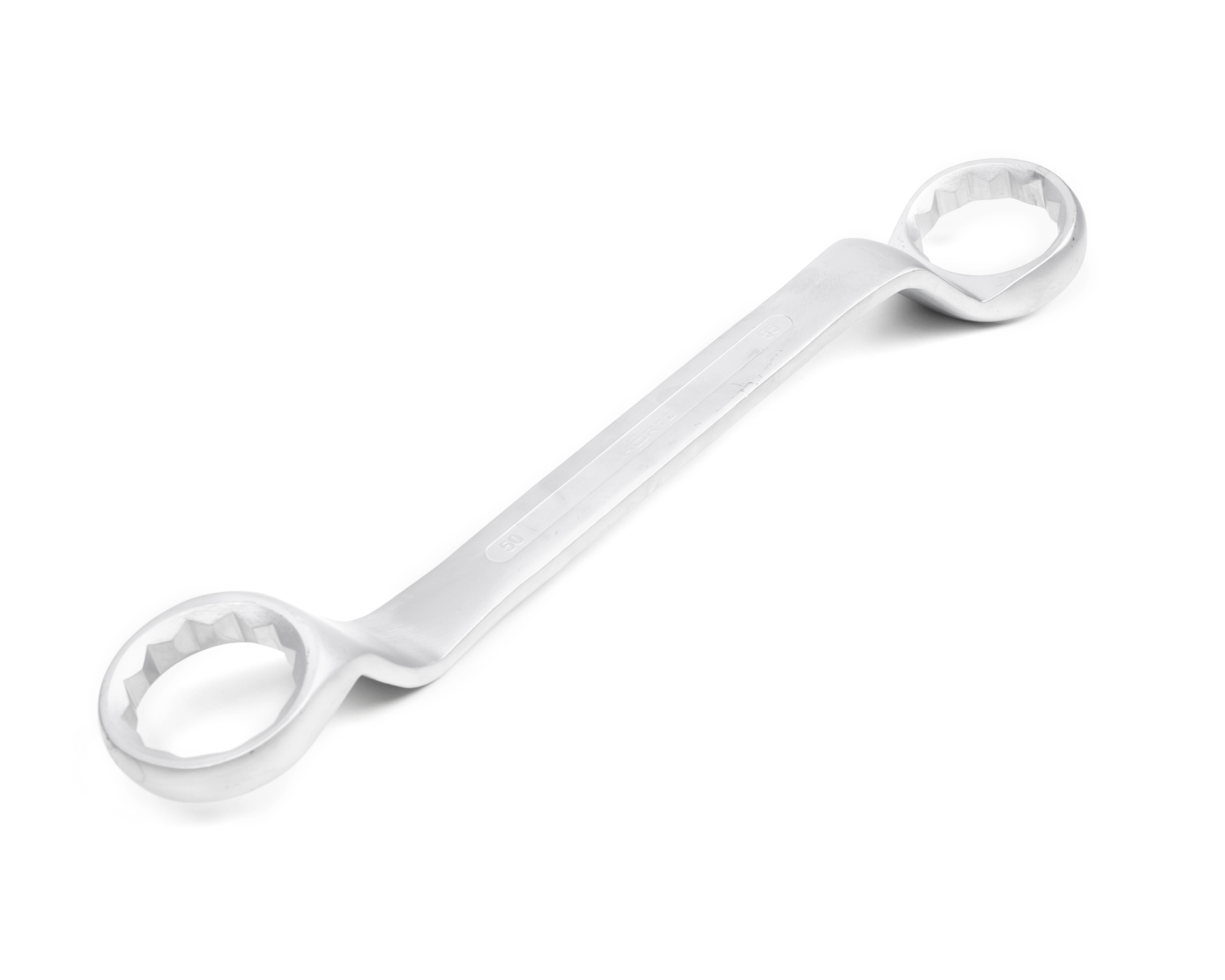 Ключ накидной двусторонний 50х55 мм сатин финиш HORTZ