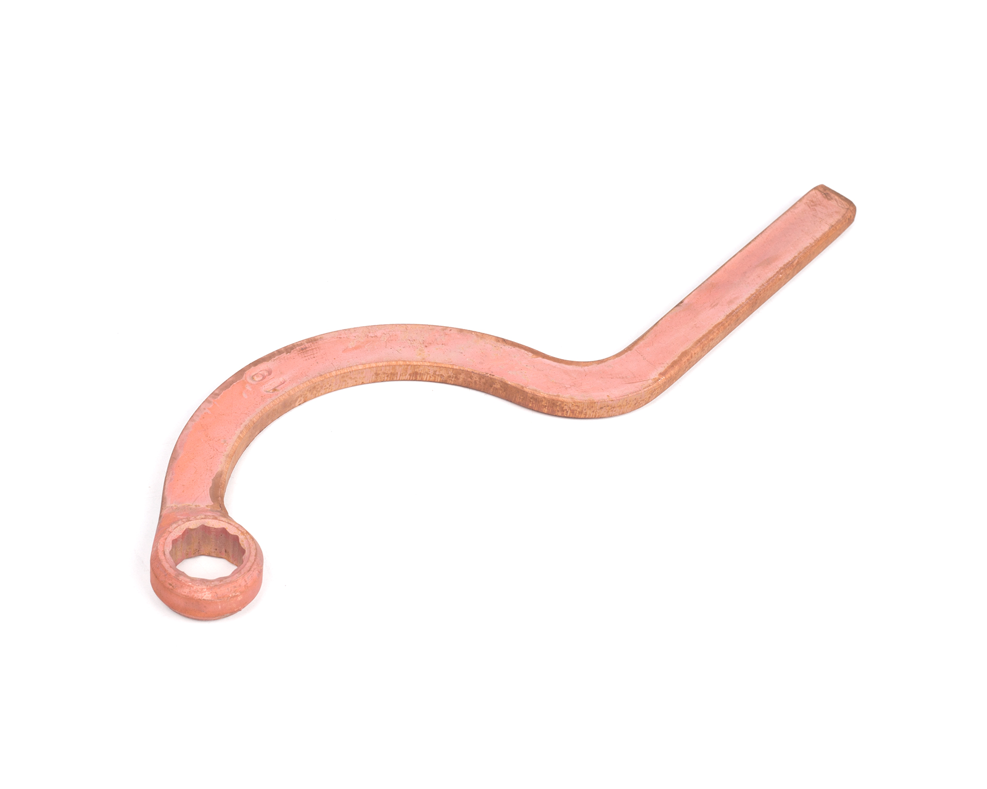 Ключ накидной серповидный 19 мм омеднение