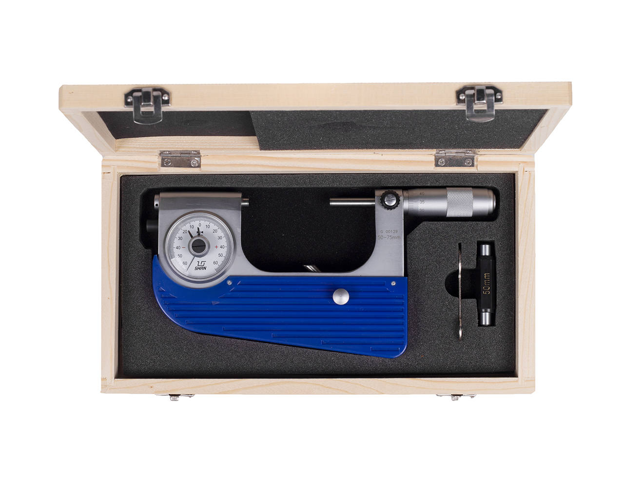 Микрометр рычажный МР-75 0.001 SHAN с калибровкой