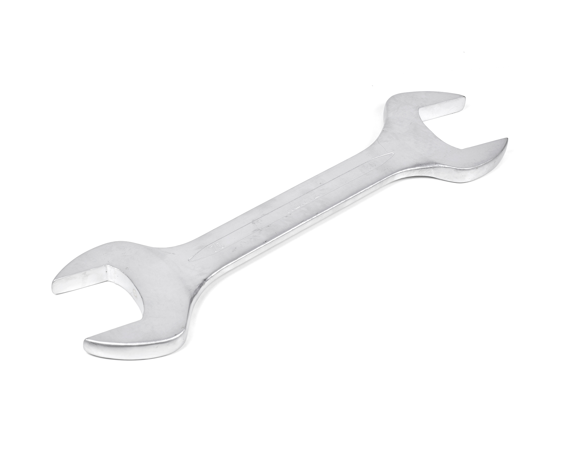 Ключ гаечный рожковый двусторонний 75х80 мм сатин финиш HORTZ (7811-0050)