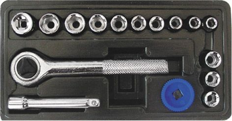 Набор торцевых головок 17 шт. 1/4