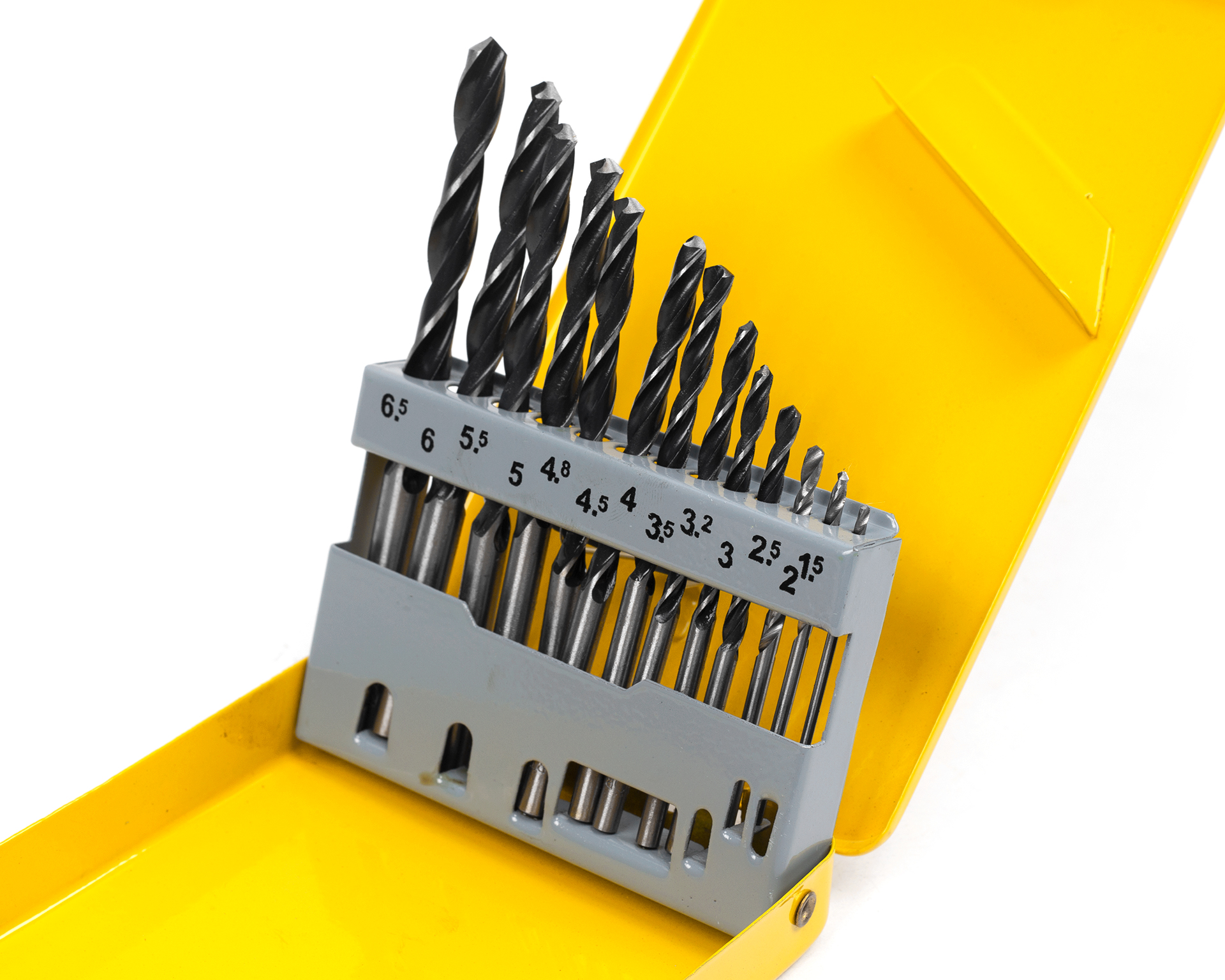 Набор сверл по металлу из 13 шт. 1.5-6.5 мм Р6М5 HORTZ