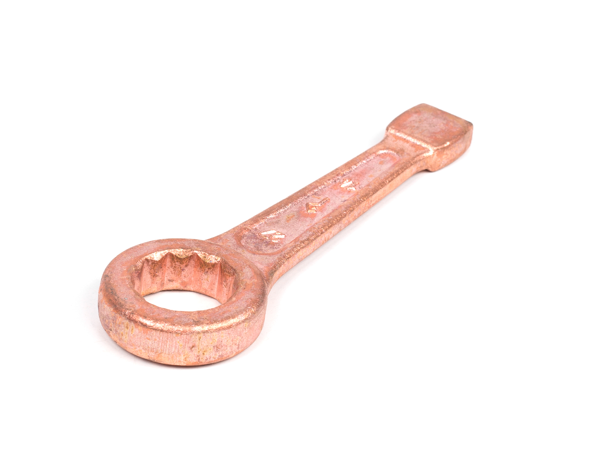 Ключ накидной односторонний ударный 27 мм омеднение