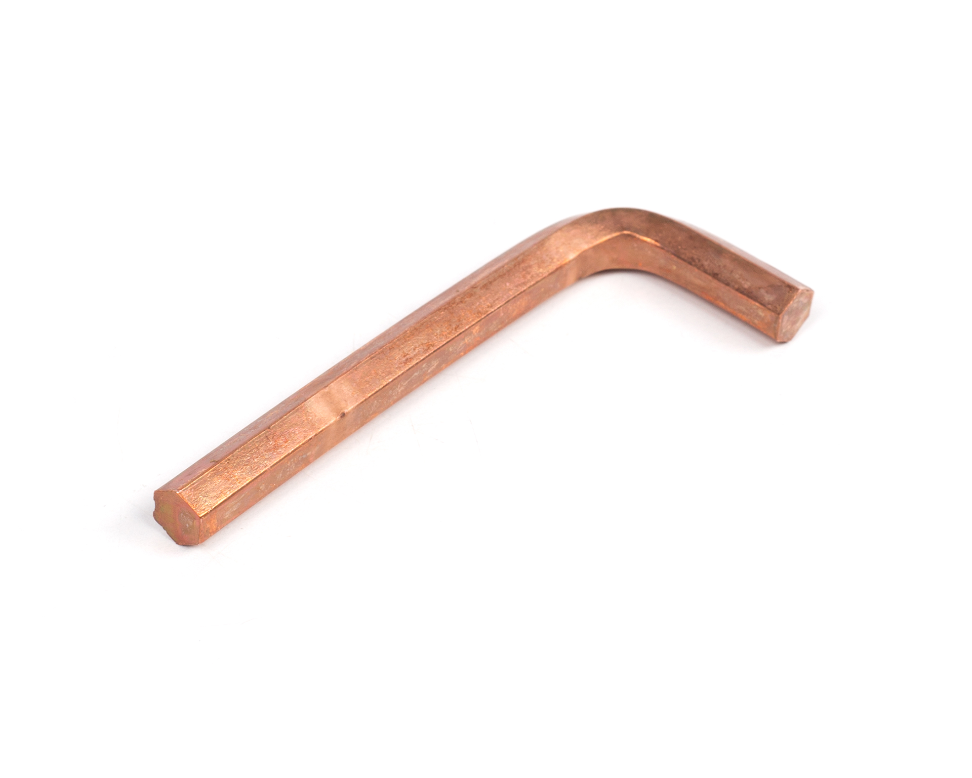 Ключ шестигранный изогнутый 7 мм омеднение