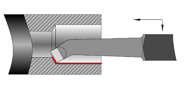 Резец расточной для сквозных отверстий, тип 1, исп.1 ГОСТ 18882-73 20х20х170 l=50 Т5К10 КИЗ